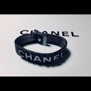 Rare Chanel 17A Ruthenium Mesh Bracelet
